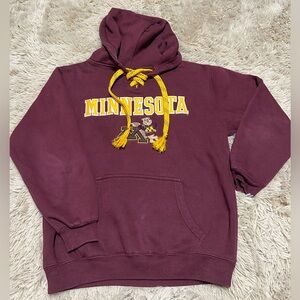 Maroon Minnesota Hockey Hoodie